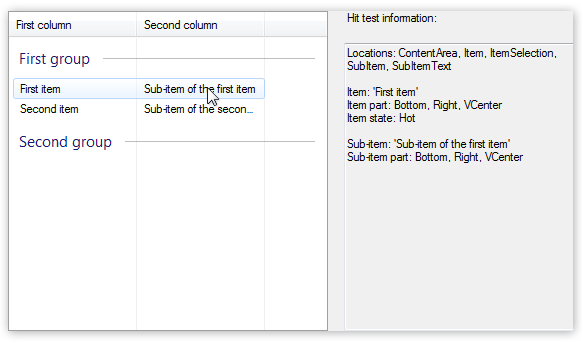 Advanced Hit-Test With Detailed Information
