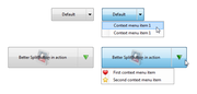 Better SplitButton (Dropdown button) for .NET overview