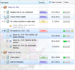 betterlistview2-overview Item hierarchy with multi-line items in groups